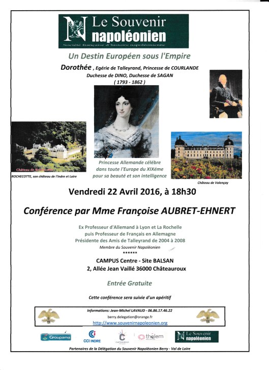 Conférence du 22 04 2016 Dorothée de Dino